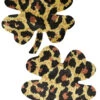 Leopard Print Mini Shamrock Nipple Pasties