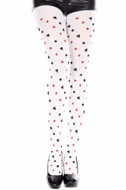 MUSIC LEGS The 4 Suits Design Pantyhose