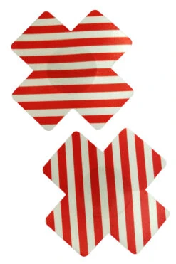Red And White X Pasties