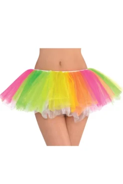 AMSCAN Neon Rainbow Tulle Tutu
