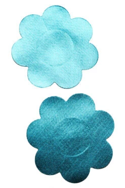Metallic Blue Petal Nipple Pasties