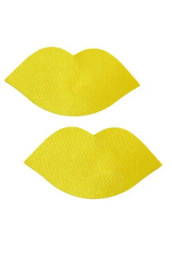 Yellow Lips Nipple Pasties