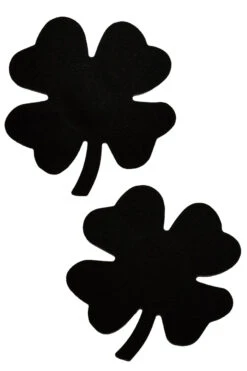 Black Mini Shamrock Nipple Pasties
