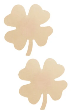 Beige Mini Shamrock Nipple Pasties