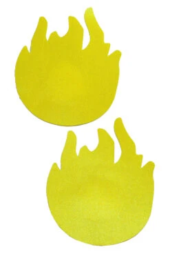 Yellow Flame Nipple Pasties