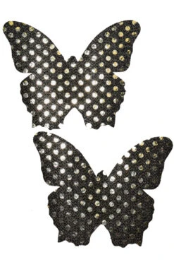 Black Sequin Butterfly Pasties