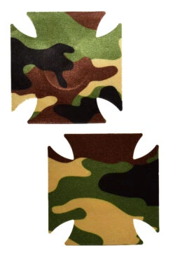 Double Cross Camouflage Nipple Pasties