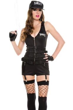 MUSIC LEGS Sultry SWAT Team Costume