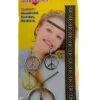 Hippie Peace Sign Earrings, Necklace & Headband