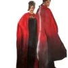 Long Red Unisex Hooded Cape