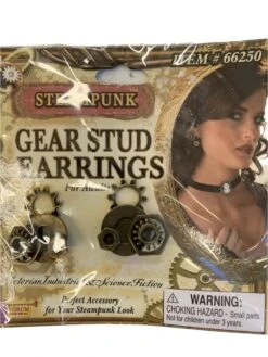 Gear Stud Earrings