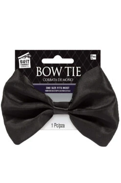 AMSCAN Black Satin Bow Tie