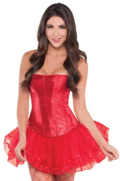 AMSCAN Red Satin Costume Corset