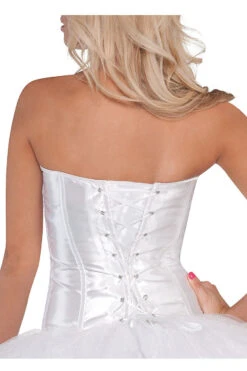 AMSCAN White Satin Costume Corset 5 AMSCAN White Satin Costume Corset -3 Wish Sexy Shop 842671 BACK 42350