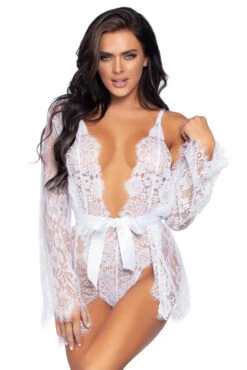 LEG AVENUE Lace Teddy And Robe Set 37 LEG AVENUE Lace Teddy And Robe Set -3 Wish Sexy Shop 86112 003 002 75514