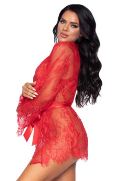 LEG AVENUE Lace Teddy And Robe Set 33 LEG AVENUE Lace Teddy And Robe Set -3 Wish Sexy Shop 86112 004 003 52222