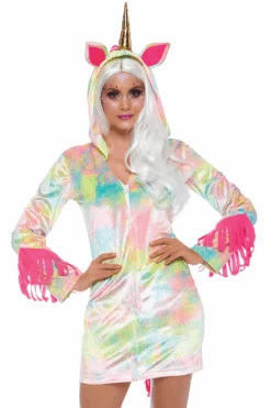 LEG AVENUE Enchanted Tie Dye Unicorn