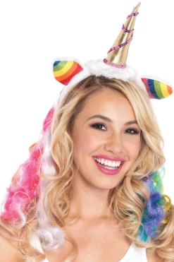 LEG AVENUE Rainbow Unicorn Headband Costume Accessory
