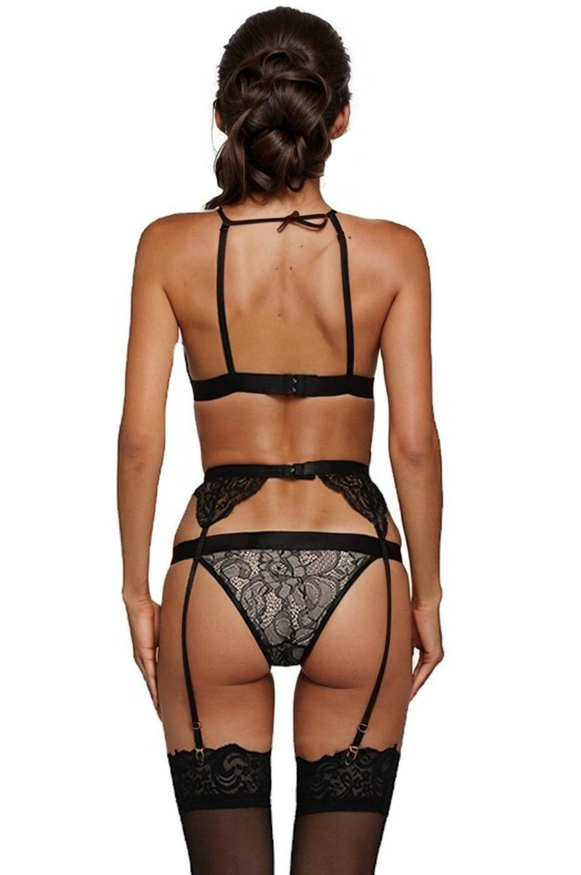 Chain Harness Bra And Garter Lingerie Set 2 Chain Harness Bra And Garter Lingerie Set - Image 2