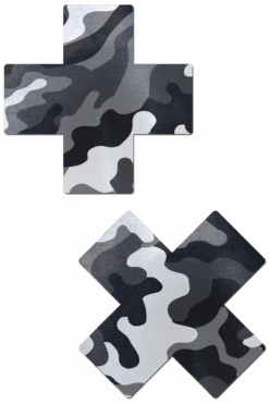 XX Black & White Camo Pasties