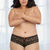 Dreamgirl Plus Size Cheeky Boyshorts