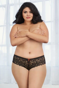 Dreamgirl Plus Size Cheeky Boyshorts
