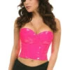 Pink Patent PVC Underwire Bustier