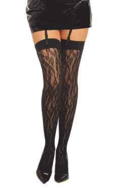 Dreamgirl Leopard Net Stockings
