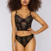 Dreamgirl Galloon Lace Underwire Bustier And Panty