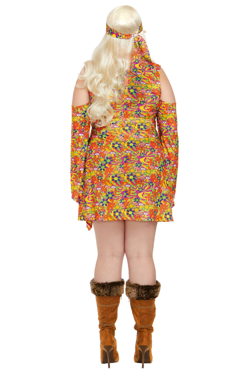 Dreamgirl Plus Size Pure Hippie Costume 2 Dreamgirl Plus Size Pure Hippie Costume - Image 2