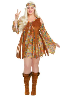Dreamgirl Plus Size Pure Hippie Costume 5 Dreamgirl Plus Size Pure Hippie Costume -3 Wish Sexy Shop DG12578X as shown FRont 202