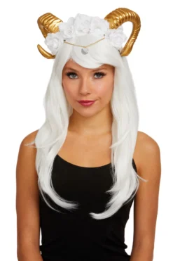 Dreamgirl Gilded Rams Horns Headpiece