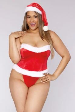 Dreamgirl Plus Size Santa Baby Corset