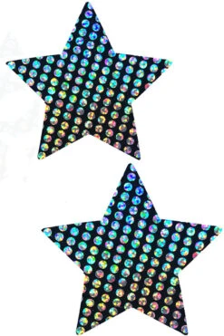 Holographic Dots Star Pasties