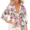 Plus Size Femme Floral Robe