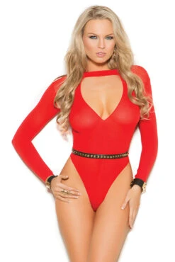 Red Long Sleeve Teddy