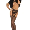Fishnet Stockings With Garter Belt