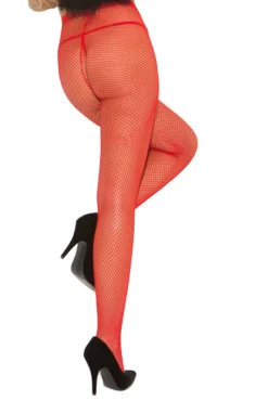Basic Fishnet Pantyhose -3 Wish Sexy Shop EM1733 b red 95684