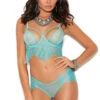 Turquoise Underwire Cami Set