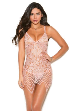 Embroidered Lace Chemise -3 Wish Sexy Shop EM4322 f 18562