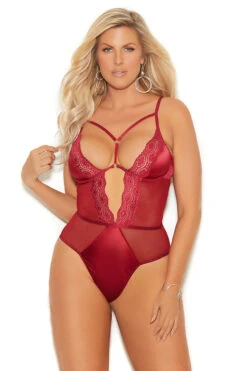 Plus Size Burgundy Beauty Teddy -3 Wish Sexy Shop EM77093x f 06836 c9dbe2b7 caa6 4738 b976 e9a48b530752