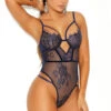 Naughty Navy Underwire Teddy