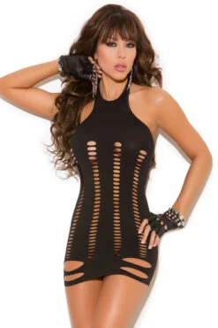 Black Seamless Pothole Chemise -3 Wish Sexy Shop EM8909 f 34071 7625559f 4d14 4eeb a130 32c92e8d1f58