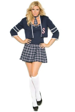 Plus Size Opaque Knee Highs