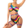 Rainbow Swirls Bra Set
