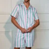 Men's Striped Beach Doll Costume