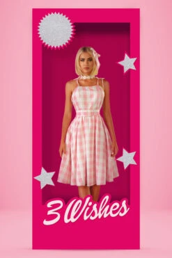 Pink Gingham Barbie Costume Dress 19 Pink Gingham Barbie Costume Dress -3 Wish Sexy Shop FC 2001 front v3