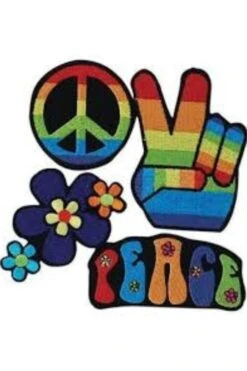 Forum Novelties Hippie Embroidered Appliques