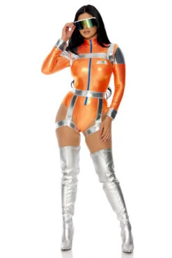 Forplay Space Out Astronaut Costume -3 Wish Sexy Shop FP552972 orange front 1