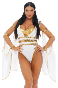 Forplay Plus Size Glo My Goddess Costume -3 Wish Sexy Shop FP558786X white front 2